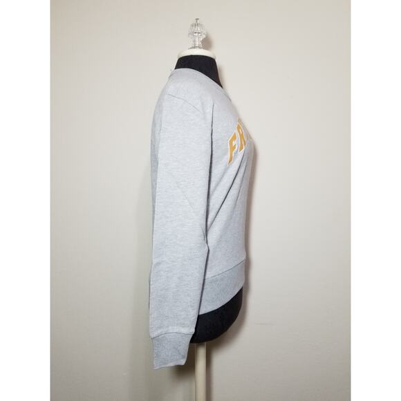 FRYE Women's Fleece Sweatshirt Pullover Sweater w/ Tags XS X-Small Gray NWT - Picture 9 of 12